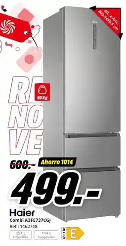 MediaMarkt Haier - combi aaf9737cgi oferta