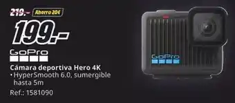 MediaMarkt Gopro - cámara deportiva hero 4k oferta