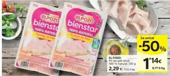 Caprabo Elpozo - pin de gall dindi 100% natural oferta