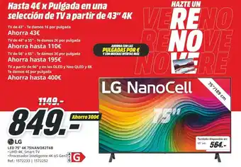 MediaMarkt Lg - 75 75a6n4g2t6 oferta