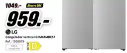 MediaMarkt Lg - congelador vertical gfm61mbcsf oferta