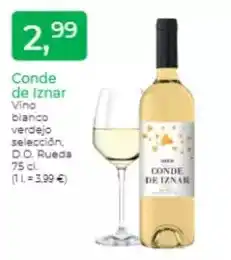 Supermercados Tu Super Conde de iznar - vino blanco verdejo seleccion, d.o. rueda oferta