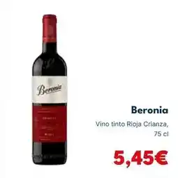 Cash Unide Beronia - vino tinto rioja crianza oferta