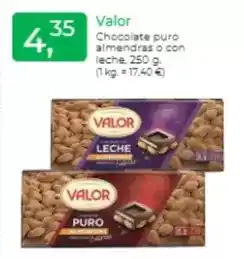 Supermercados Tu Super Valor - chocolate puro almendras o con leche oferta