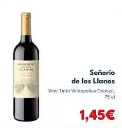 Cash Unide Señorío de los llanos - vino tinto valdepenas crianza oferta
