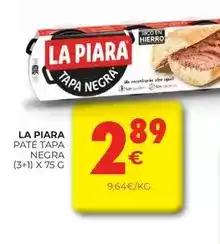 CashDiplo La piara - pate tapa negra oferta