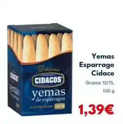 Cash Unide Cidacos - yemas esparrago oferta