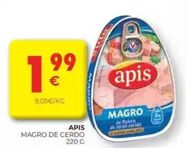 CashDiplo Apis - magro de cerdo oferta