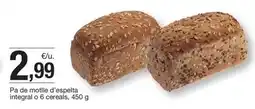 BonpreuEsclat Pa de molle d'espelta integral o 6 cereals oferta