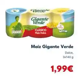 Cash Unide Gigante verde - maiz oferta