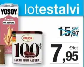 BonpreuEsclat Yosoy - cacao puro natural oferta