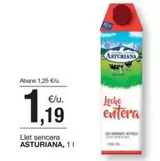 BonpreuEsclat La asturiana - llet sencera oferta