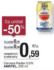 BonpreuEsclat Amstel - cervesa radler 0,0% oferta