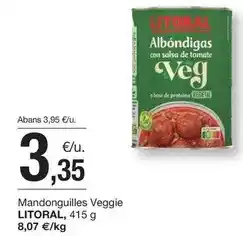 BonpreuEsclat Litoral - mandonguilles veggie oferta