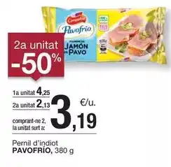 BonpreuEsclat Pavofrío - pernil d'indiot oferta