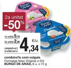 BonpreuEsclat Burgo de arias - formatge fresc original o 0% oferta