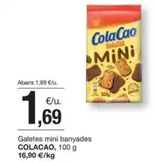 BonpreuEsclat Cola cao - galetes mini banyades oferta
