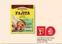 Consum Old el paso - condiment per fajita oferta