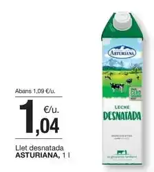 BonpreuEsclat La asturiana - llet desnatada oferta