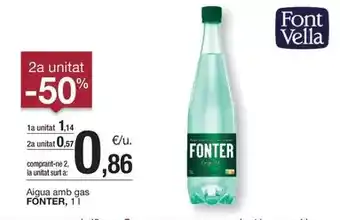 BonpreuEsclat Fonter - aigua amb gas oferta