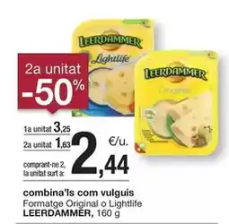 BonpreuEsclat Leerdammer - formatge original o lightlife oferta