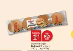 Consum Dulcesol - pa mini burger oferta