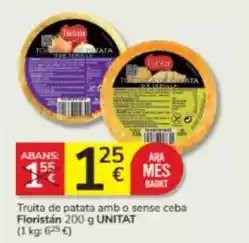 Consum Ara - truita de patata amb o sense ceba oferta