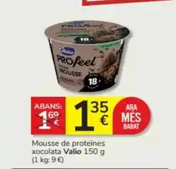 Consum Valio - mousse de proteines xocolata oferta