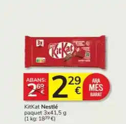 Consum Nestlé - kitkat paquet oferta