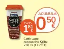 Consum Kaiku - caffe latte cappuccino oferta