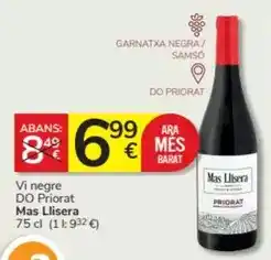 Consum Mas - vi negre do priorat oferta