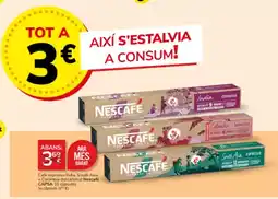 Consum Nescafé - aixi s'estalvia a consum oferta