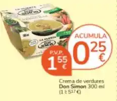 Consum Don simón - crema de verdures oferta