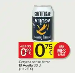 Consum Ara - cervesa sense filtrar oferta