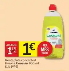 Consum Consum - rentaplats concentrat llimona oferta