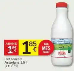 Consum La asturiana - llet sencera oferta