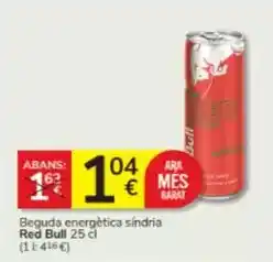 Consum Red bull - beguda energetica síndria oferta