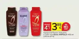 Consum Elvive - xampú full rewist, hialuronic o color oferta