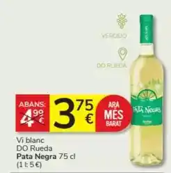 Consum Pata negra - vi blanc do rueda oferta