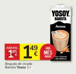 Consum Yosoy - beguda de civada barista oferta