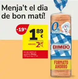 Consum Dia - pa de motlle oferta