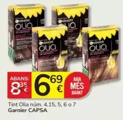 Consum Garnier - tint olia num oferta