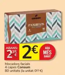 Consum Consum - mocadors facials oferta