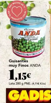 Gadis Anda - guisantes muy finos oferta