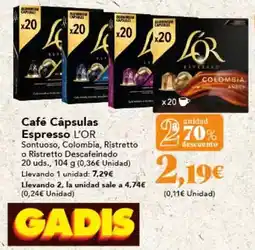 Gadis Espresso - café cápsulas oferta