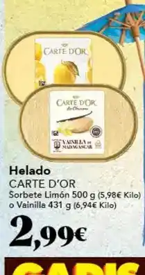 Gadis Carte d'or - helado oferta
