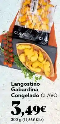Gadis Clavo - langostino gabardina congelado oferta