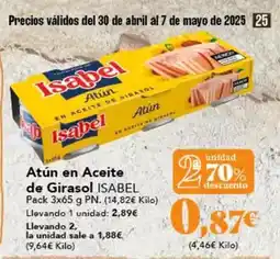Gadis Abril - atun en aceite de girasol oferta