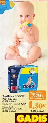 Gadis Dodot - toallitas oferta