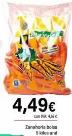 Cash Ifa Zanahoria bolsa 5 kilos oferta